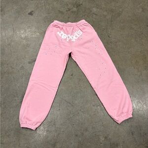 Pink OG Web Sp5der Sweatpants